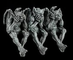 Gargoyle Kantenhocker 3er Set - Nichts Böses