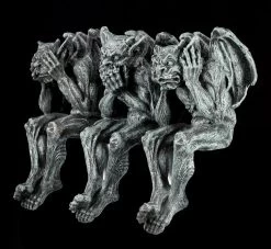 Gargoyle Kantenhocker 3er Set - Nichts Böses -Modell Und Figurengeschäft 10224 2 gargoyles 2 1280x1280