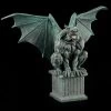 Gargoyle Figur - Magus Sitzt Auf Sockel