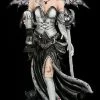 Elfen Statue 140 Cm Mit Katze XXL - Black Magica