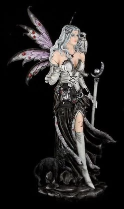Elfen Statue 140 Cm Mit Katze XXL - Black Magica -Modell Und Figurengeschäft 12006 5 hexen statue 5 1280x1280