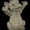 Gartenfigur - Begrüßungs Drache - Hallo