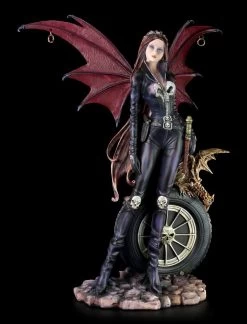 Dark Angel Figur - Biker Outfit Mit Drachen
