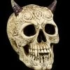 Tribal Totenkopf - Teufel-Schädel Mit Hörnern