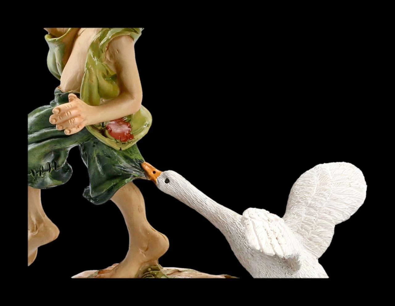 Pixie Kobold Figur Mit Gans - Lass Mich Los 7 Pixie Kobold Figur Mit Gans - Lass Mich Los – Bild 7