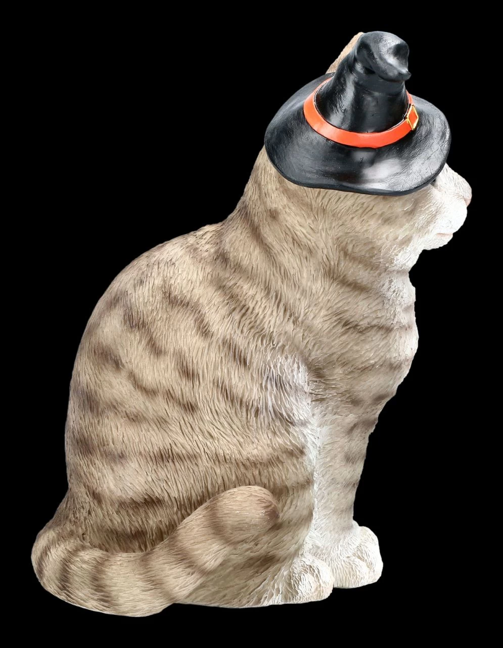 Graue Hexen-Katze Mit Zauberhut 7 Graue Hexen-Katze Mit Zauberhut – Bild 7