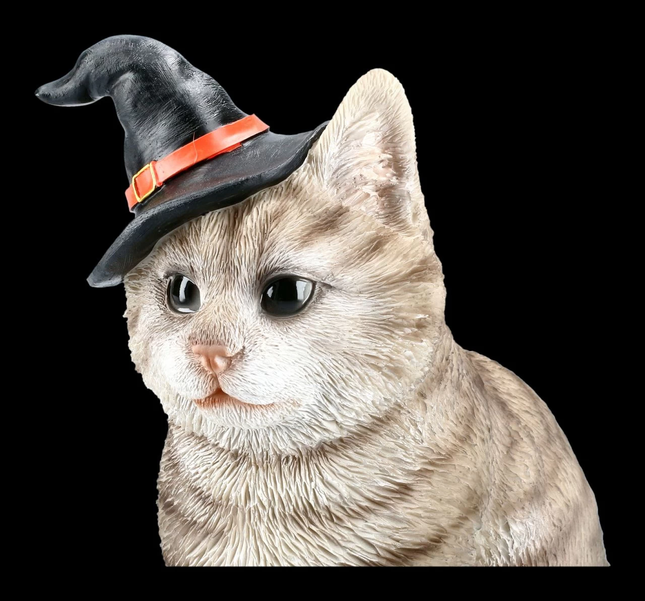 Graue Hexen-Katze Mit Zauberhut 6 Graue Hexen-Katze Mit Zauberhut – Bild 6