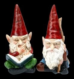 Zwergen Figuren Set Mit Buch Und Stock