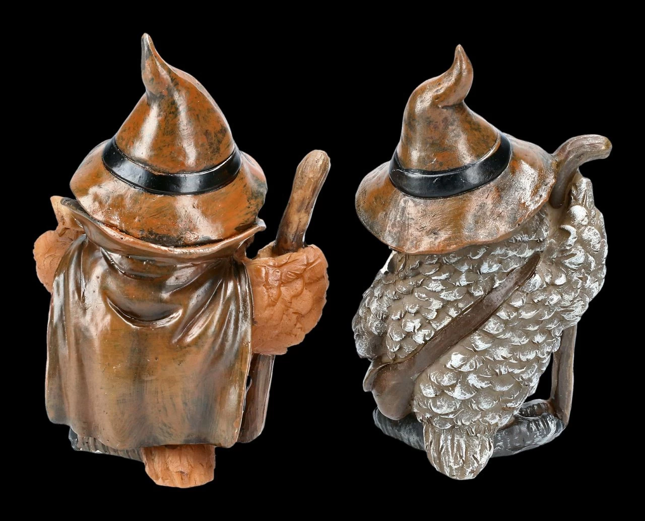 Eulen Figuren 2er Set - Zauberer 3 Eulen Figuren 2er Set - Zauberer – Bild 3