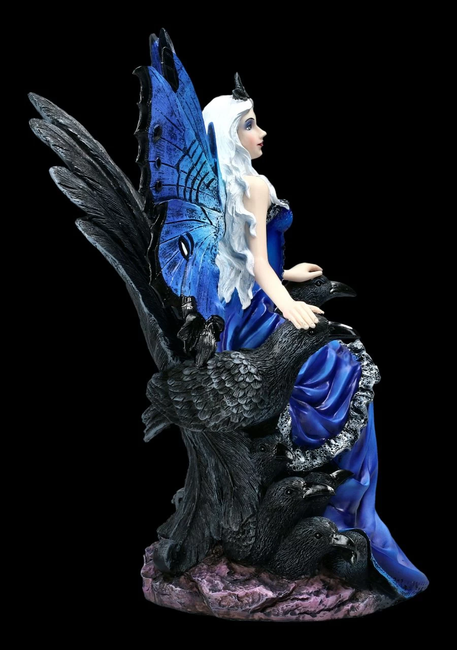 Elfen Figur - Rabenkönigin Auf Thron 6 Elfen Figur - Rabenkönigin Auf Thron – Bild 6