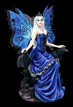 Elfen Figur - Rabenkönigin Auf Thron