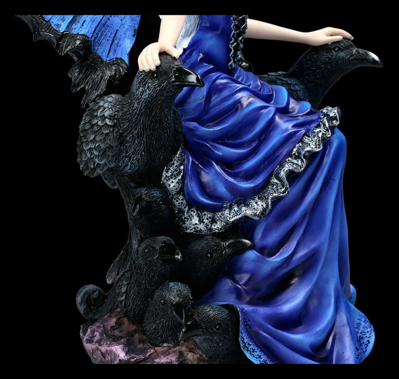 Elfen Figur - Rabenkönigin Auf Thron 8 Elfen Figur - Rabenkönigin Auf Thron – Bild 8