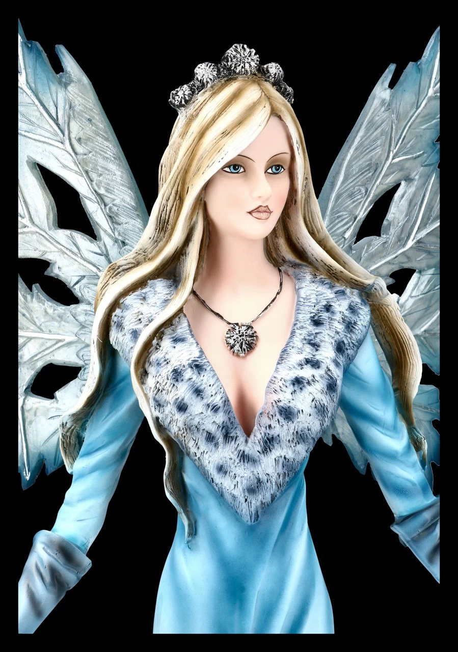 Große Elfen Figur - Kimama Mit Zwei Weißen Wölfen 6 Große Elfen Figur - Kimama Mit Zwei Weißen Wölfen – Bild 6