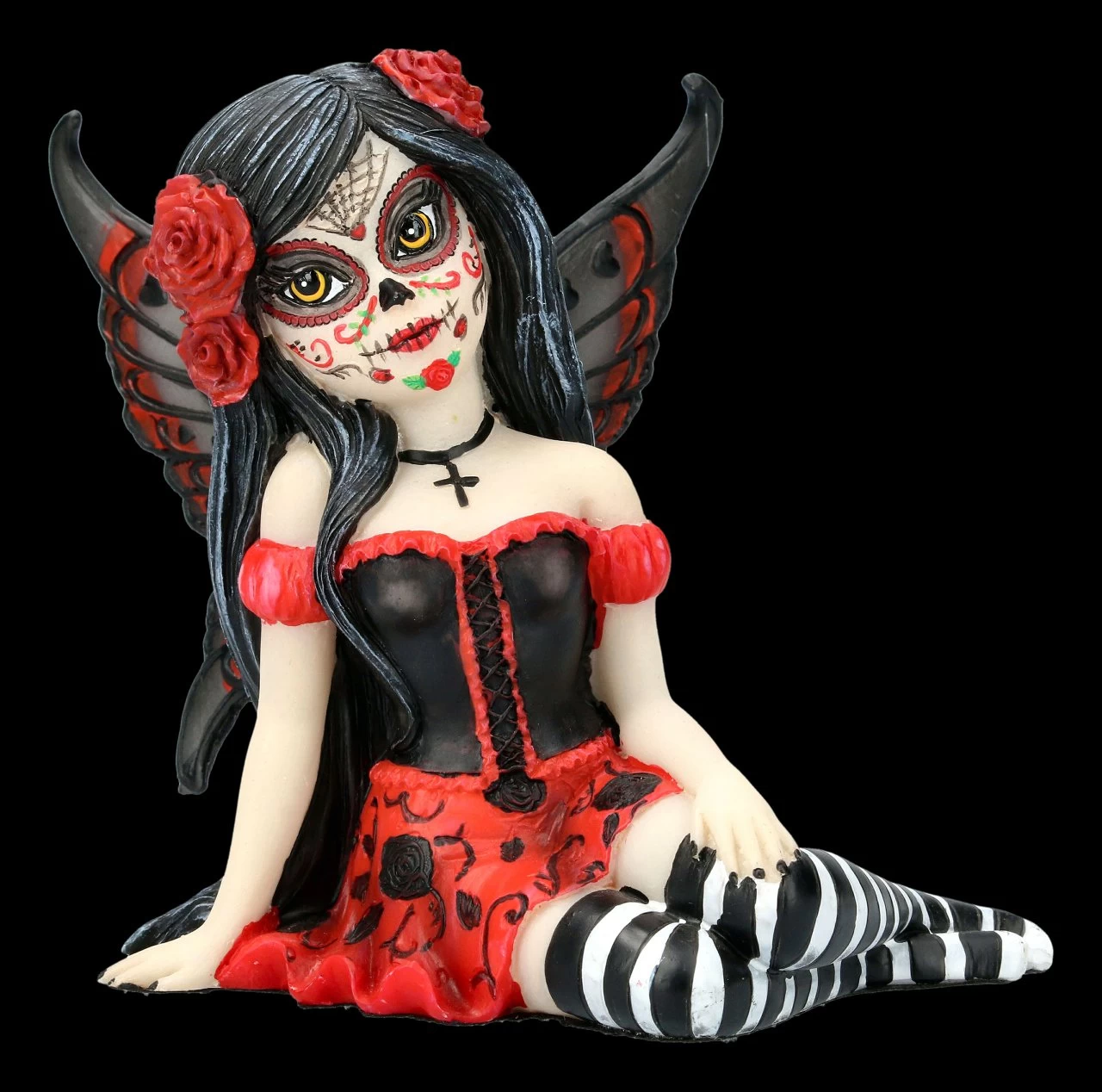 NEMESIS NOW Elfen Figur Rosalia - Sugar Skull Fairy 2 NEMESIS NOW Elfen Figur Rosalia - Sugar Skull Fairy – Bild 2