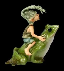 Pixie Kobold Figur Reitet Auf Frosch - Und Hopp....! -Modell Und Figurengeschäft 2D FS14137 Ersatzfotos Pixie 814 076 7 1280x1280