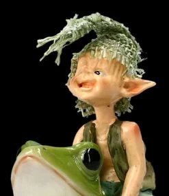 Pixie Kobold Figur Reitet Auf Frosch - Und Hopp....! -Modell Und Figurengeschäft 2D FS14137 Ersatzfotos Pixie 814 076 9 Kopie 1280x1280