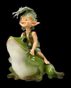 Pixie Kobold Figur Reitet Auf Frosch - Und Hopp....! -Modell Und Figurengeschäft 2D FS14137 Ersatzfotos Pixie 814 076 9 1280x1280