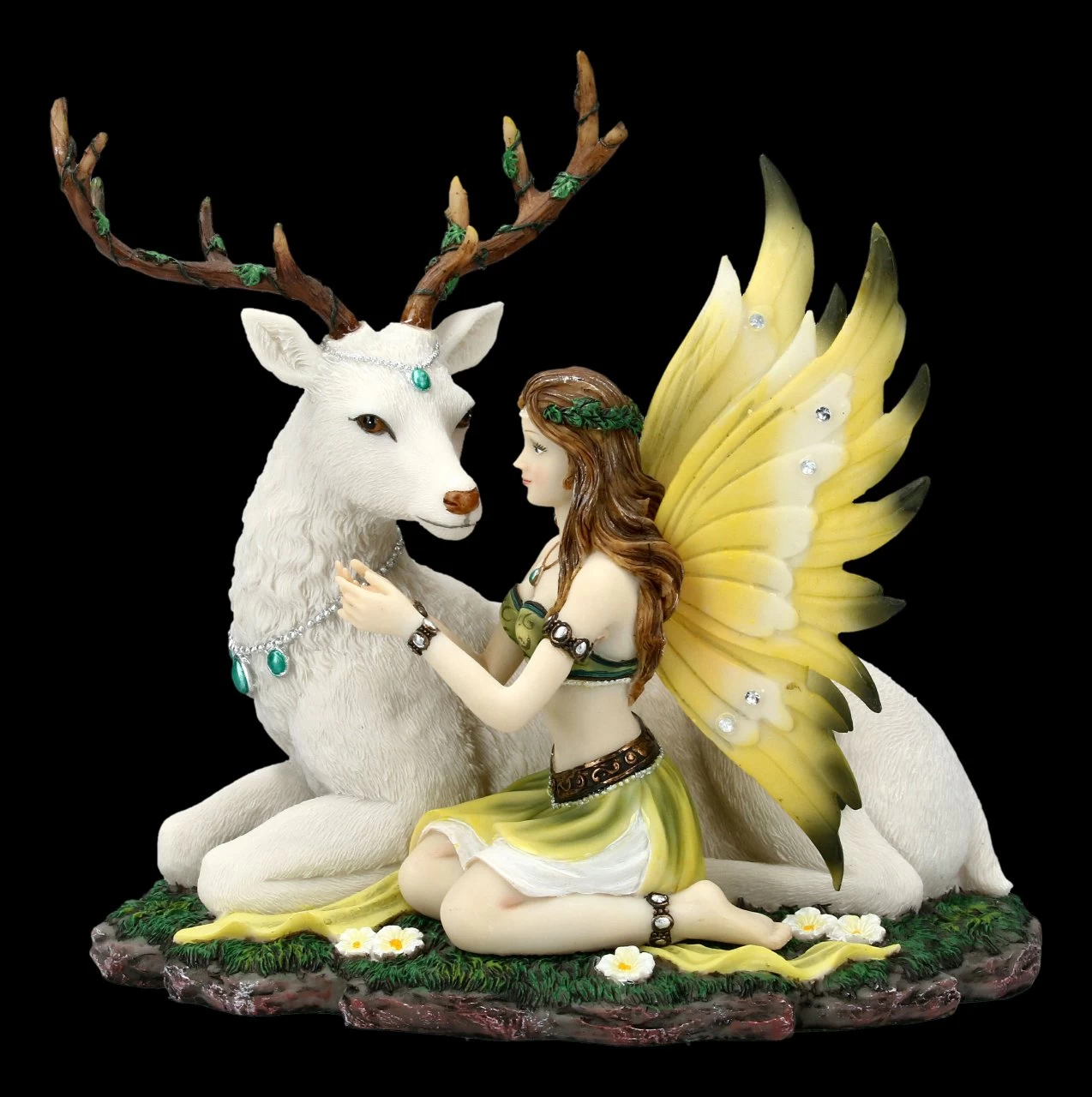 Elfen Figur Mit Hirsch - Adoration 2 Elfen Figur Mit Hirsch - Adoration – Bild 2