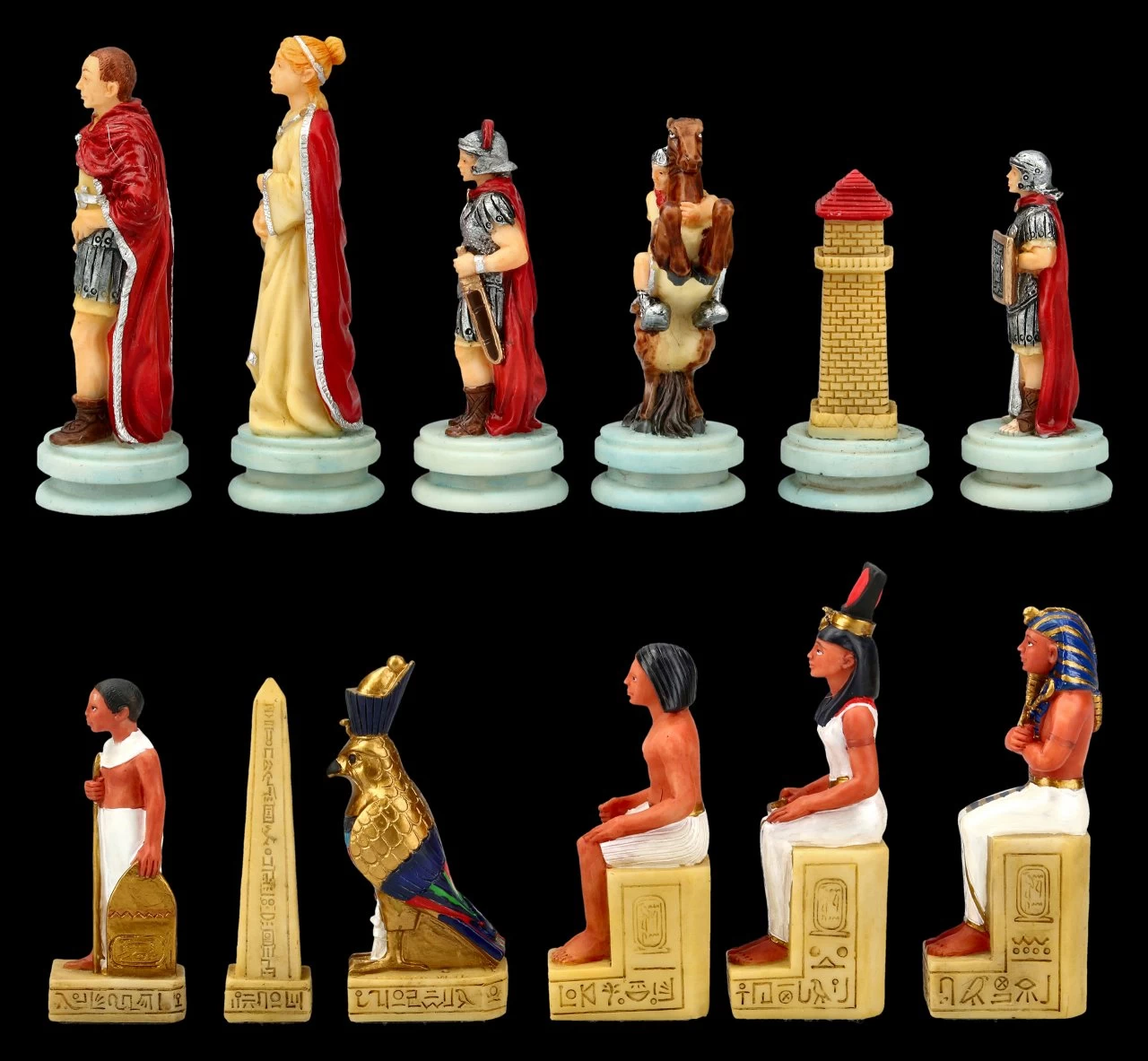 Schachfiguren Set - Ägypter Vs. Römer 2 Schachfiguren Set - Ägypter Vs. Römer – Bild 2