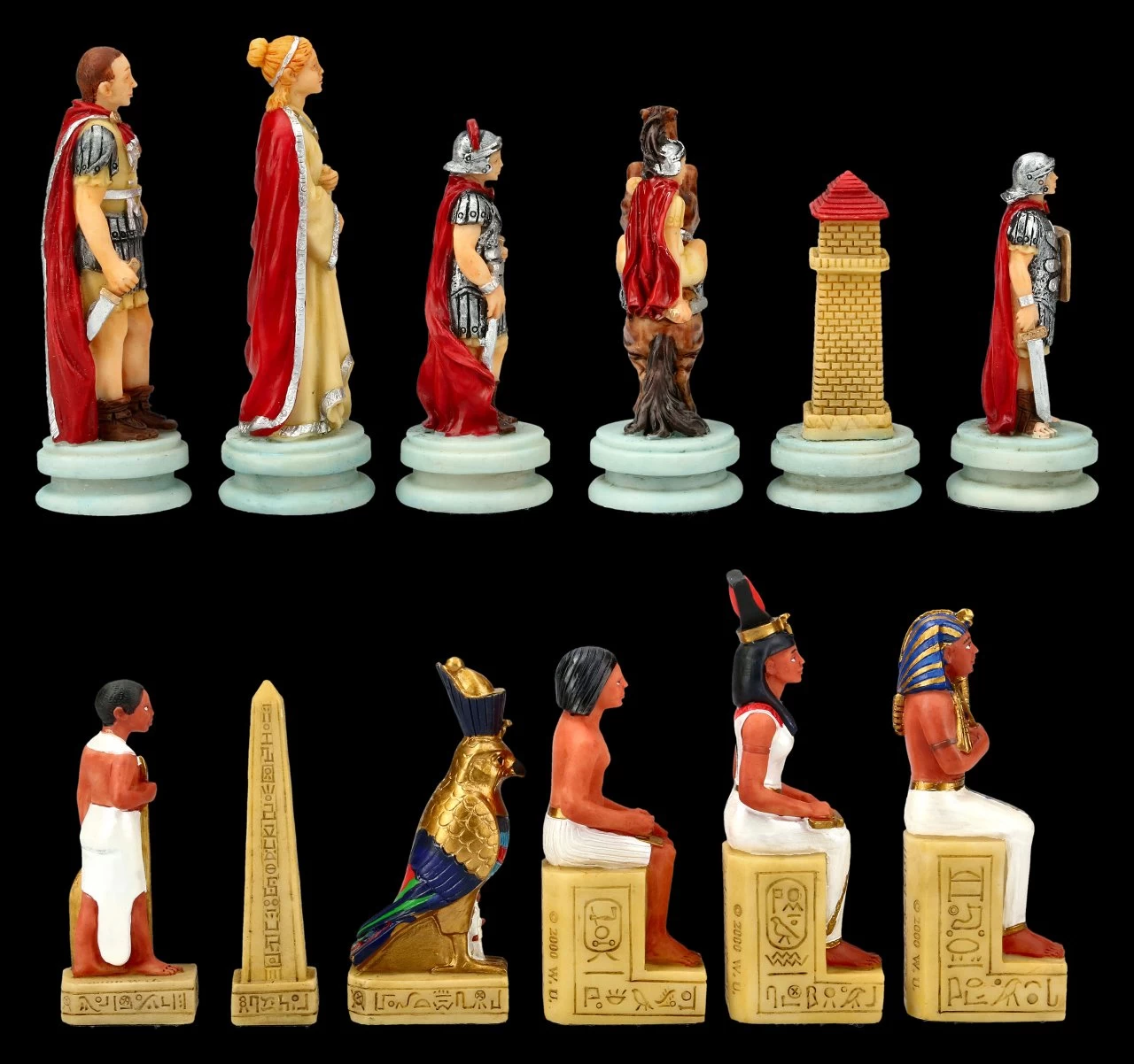 Schachfiguren Set - Ägypter Vs. Römer 4 Schachfiguren Set - Ägypter Vs. Römer – Bild 4