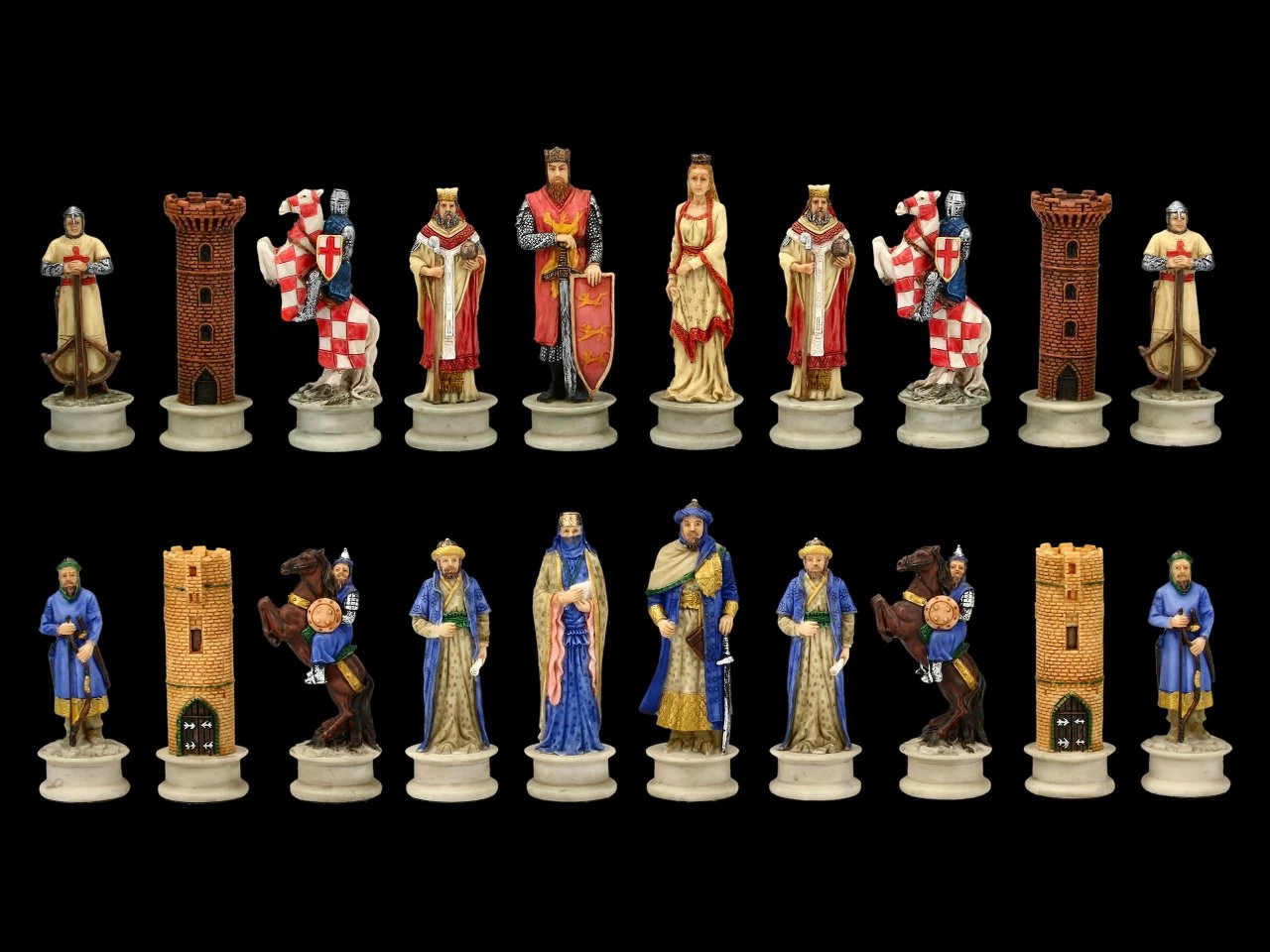 Schachfiguren Set - Kreuzritter Vs. Sarazenen 5 Schachfiguren Set - Kreuzritter Vs. Sarazenen – Bild 5