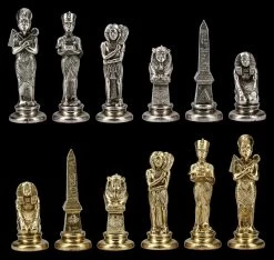 Metall Schachfiguren Set - Altes Ägypten