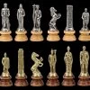 Metall Schachfiguren Set - Römer Vs. Barbaren