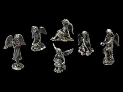 Kleine Zinn Engel Figuren Mit Kristall - 6er Set -Modell Und Figurengeschäft 2D FS21170 Kleine Zinn Engel Figuren mit Kristall 6er Set 10 1280x1280
