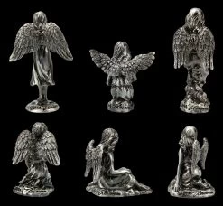 Kleine Zinn Engel Figuren Mit Kristall - 6er Set -Modell Und Figurengeschäft 2D FS21170 Kleine Zinn Engel Figuren mit Kristall 6er Set 4 1280x1280