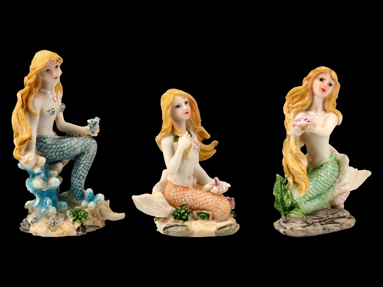 Kleine Meerjungfrauen Figuren - 3er Set 2 Kleine Meerjungfrauen Figuren - 3er Set – Bild 2