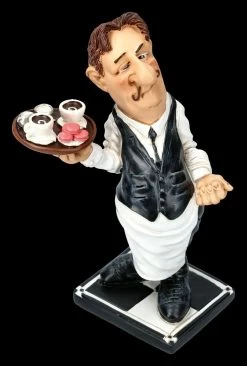 Funny Job Figur - Kellner Mit Tablet -Modell Und Figurengeschäft 2D FS21777 Funny Job Figur Kellner mit Tablet 2 1280x1280