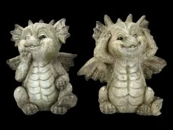 Garten Drachen Figuren Set - Sitzend