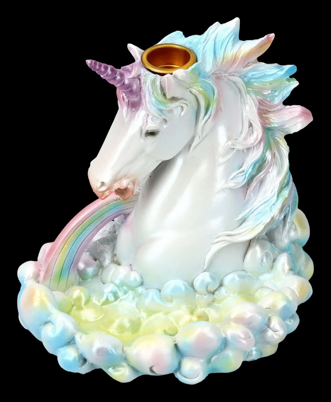 Backflow Räucherkegelhalter - Regenbogen Einhorn 7 Backflow Räucherkegelhalter - Regenbogen Einhorn – Bild 7