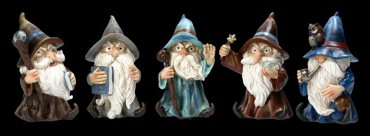 Lustige Zauberer Figuren 5er Set 1 Lustige Zauberer Figuren 5er Set