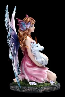 Elfen Figur - Unicora Mit Baby Einhorn -Modell Und Figurengeschäft 2D FS22394 Elfen Figur Unicorn mit BabyEinhorn 4a 1280x1280