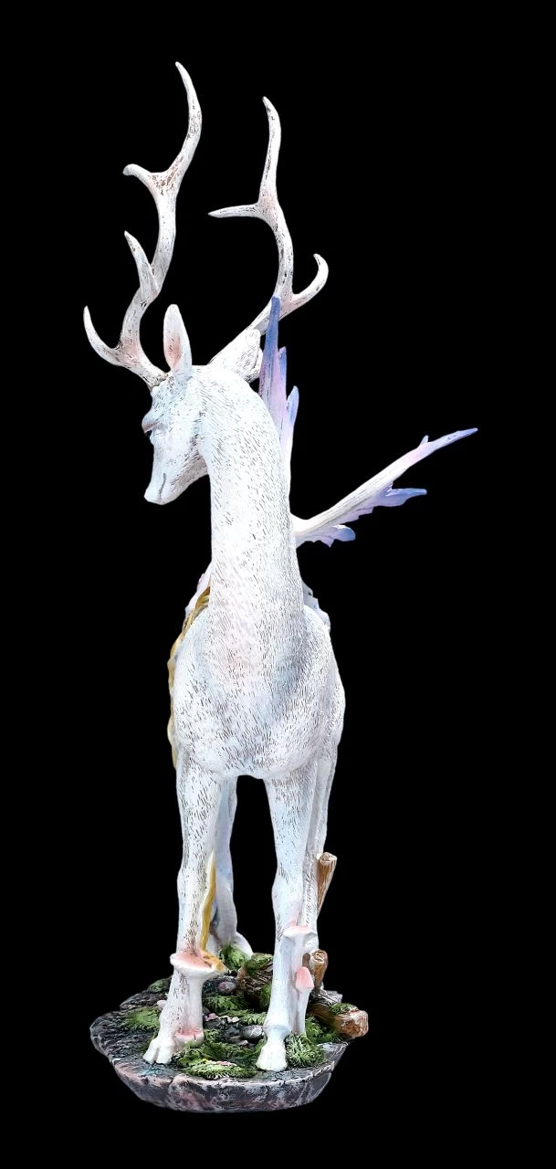 Elfen Figur Schläft Auf Weißem Hirsch 3 Elfen Figur Schläft Auf Weißem Hirsch – Bild 3