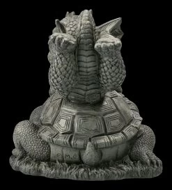 Gartenfigur - Drache Mit Schildkröte -Modell Und Figurengeschäft 2D FS22607 Gartenfigur Drache mit Schildkroete 3 1280x1280
