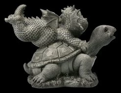 Gartenfigur - Drache Mit Schildkröte -Modell Und Figurengeschäft 2D FS22607 Gartenfigur Drache mit Schildkroete 4 1280x1280