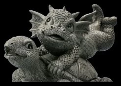Gartenfigur - Drache Mit Schildkröte -Modell Und Figurengeschäft 2D FS22607 Gartenfigur Drache mit Schildkroete 6 1280x1280