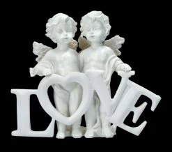 Engelfiguren Mit LOVE Schild