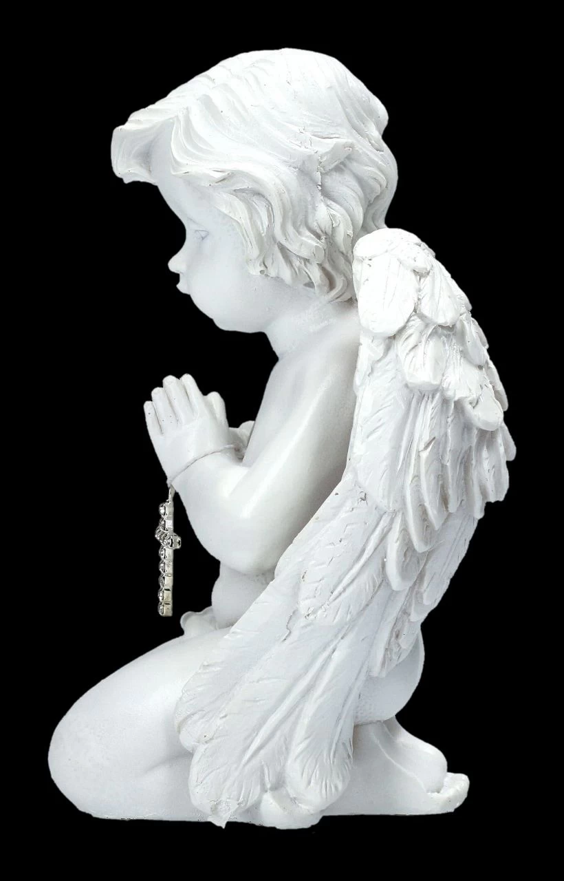 Engelfigur - Betendes Engelchen Mit Kreuz 3 Engelfigur - Betendes Engelchen Mit Kreuz – Bild 3