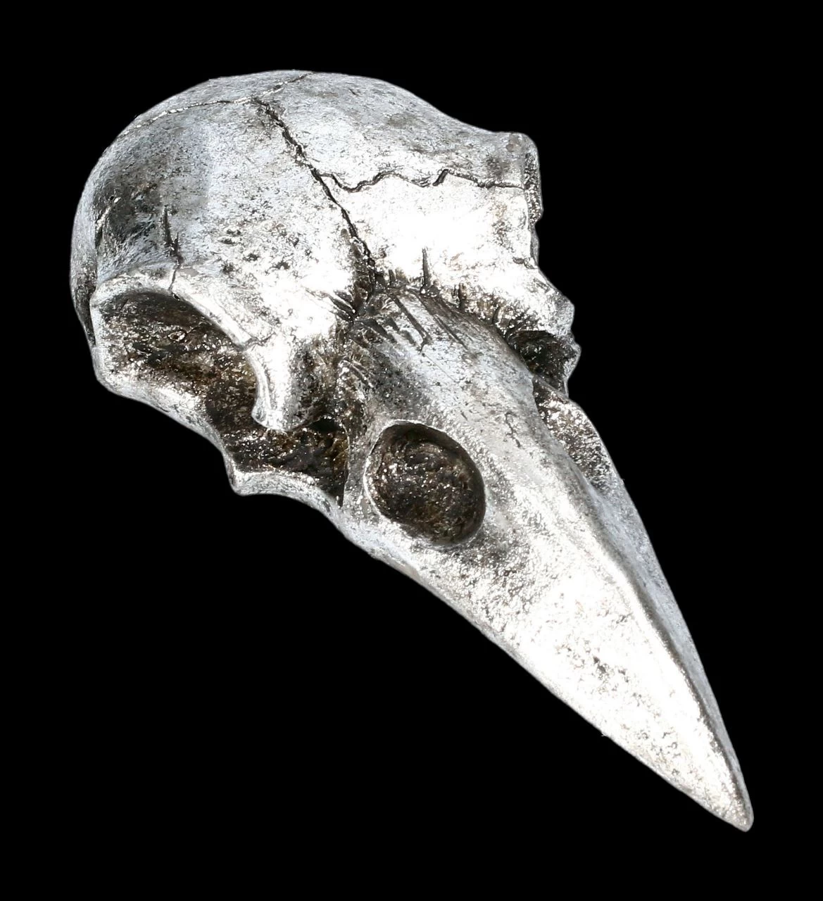 Handspiegel - Rabenschädel Silberfarben 1 Handspiegel - Rabenschädel Silberfarben