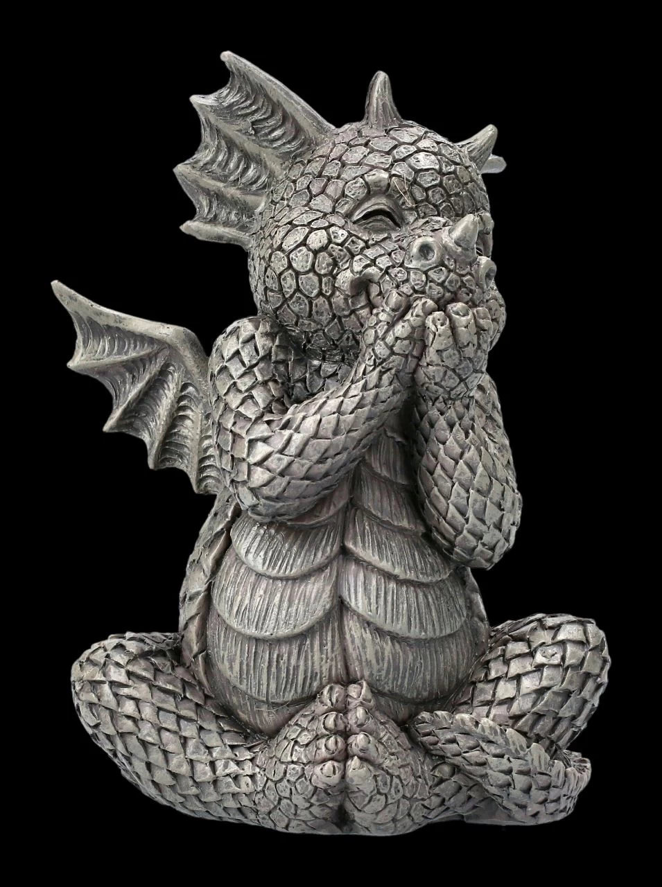 Gartenfigur - Drache Lacht Sich Ins Fäustchen Klein 1 Gartenfigur - Drache Lacht Sich Ins Fäustchen Klein