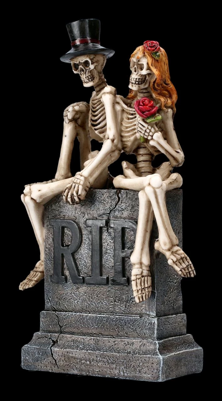 Skelett Figuren - Brautpaar True Love Never Dies 5 Skelett Figuren - Brautpaar True Love Never Dies – Bild 5