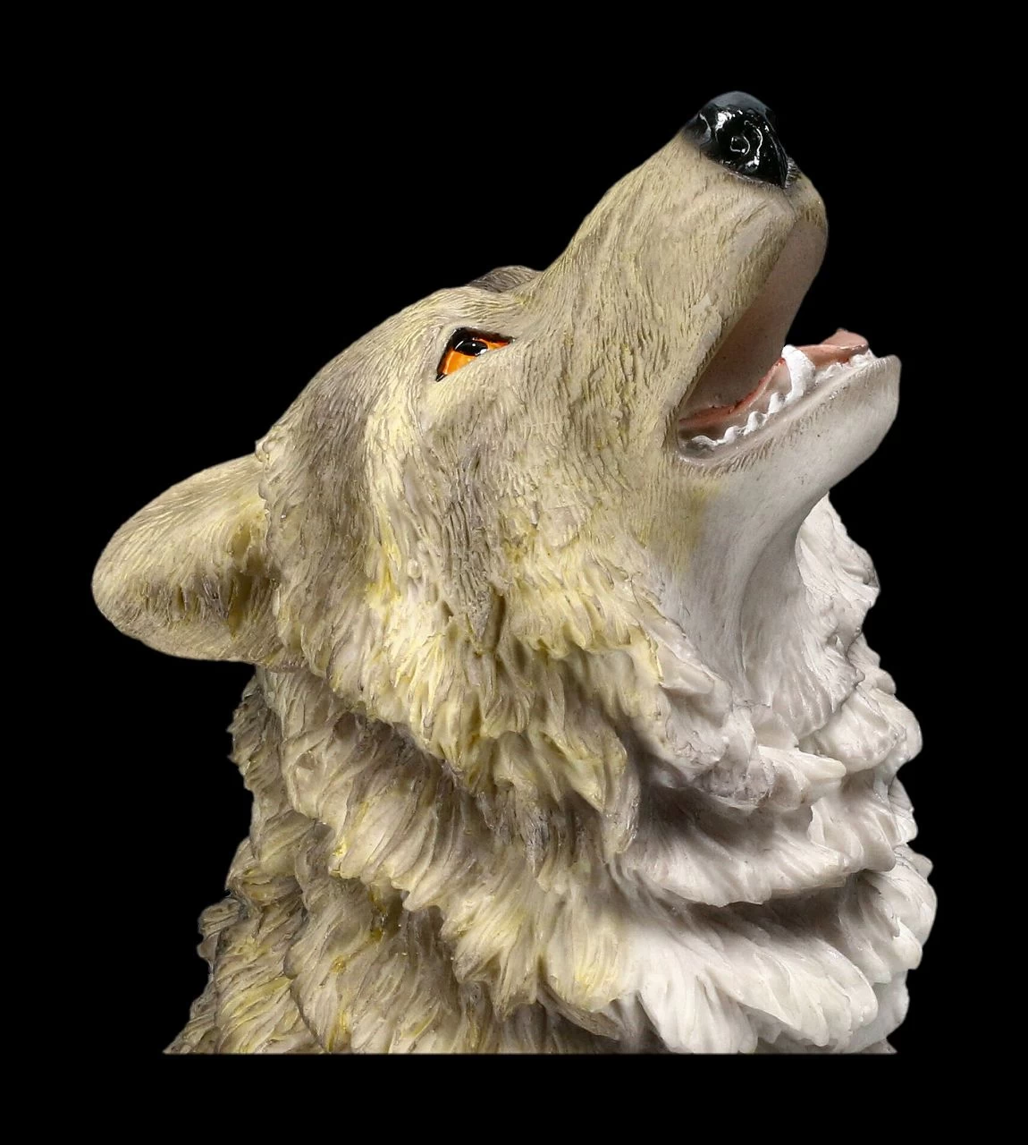 Wolf Figur Groß - Grau Heulend 7 Wolf Figur Groß - Grau Heulend – Bild 7