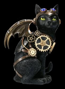 Katzen Figur - Steampunk Feline Flight