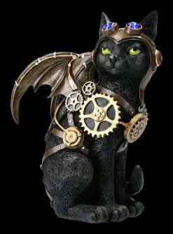 Katzen Figur - Steampunk Feline Flight -Modell Und Figurengeschäft 2D FS22888 Katzen Figur Steampunk Feline Flight 6 1280x1280