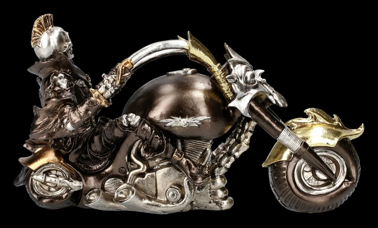 Skelett Figur Mit Motorrad - Wheels Of Steel 5 Skelett Figur Mit Motorrad - Wheels Of Steel – Bild 5
