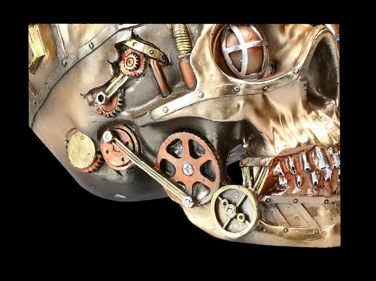 Totenkopf - Pipe Dream Bronzefarben 8 Totenkopf - Pipe Dream Bronzefarben – Bild 8