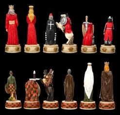 Schachfiguren Set - Engländer Vs. Schotten 7 Schachfiguren Set - Engländer Vs. Schotten -Modell Und Figurengeschäft 2D FS22987 Schachfiguren Set Englander vs Schotten hinten 1280x1280